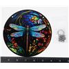 Image 1 : NEW 6" DIAMETER DRAGONFLY THEME HANGING WINDOW