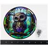 Image 1 : NEW 6" DIAMETER OWL THEME HANGING WINDOW LIGHT