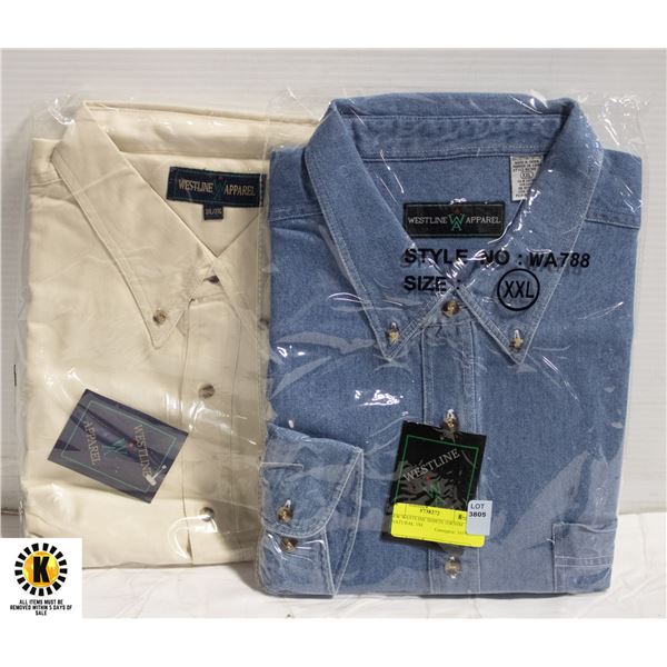 NEW WESTLINE SHIRTS 1DENIM 1NATURAL 2XL