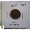 Image 1 : 1897 INDIAN HEAD PENNY USA