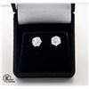 Image 1 : GRA CERTIFIED ONE PAIR SILVER EARRINGS WITH 2.0CT