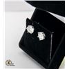 Image 2 : GRA CERTIFIED ONE PAIR SILVER EARRINGS WITH 2.0CT