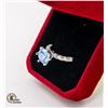 Image 2 : GRA CERTIFIED BLUE MOISSANITE 3.00 CARAT