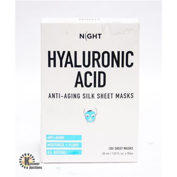 NEW NIGHT HYALURONIC ACID ANTI-AGING SHEET SILK