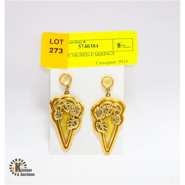VINTAGE SIGNED EARRINGS