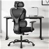 Image 1 : NEW KERDOM KD-9070 EURGONOMIC OFFICE CHAIR - GRAY