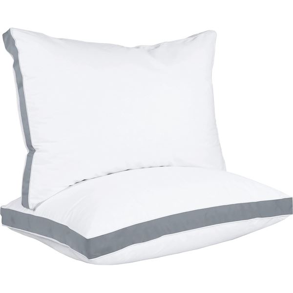 NEW UTOPIA BEDDING GUSSET PILLOWS - 2 PACK KING SZ