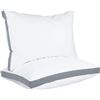 Image 1 : NEW UTOPIA BEDDING GUSSET PILLOWS - 2 PACK KING SZ