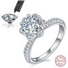 Image 10 : 2 CT GRA CERTIFIED MOISSANITE 925 SILVER SZ 7
