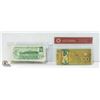 Image 2 : NOVELTY CDN $100 PLATED IN 24K GOLD + 2 VTN CDN