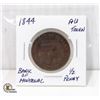 Image 1 : 1844 BANK OF MONTREAL 1/2 PENNY