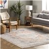 Image 2 : NEW NULOOM VINTAGE JACQUIE FLORAL AREA RUG PEACH