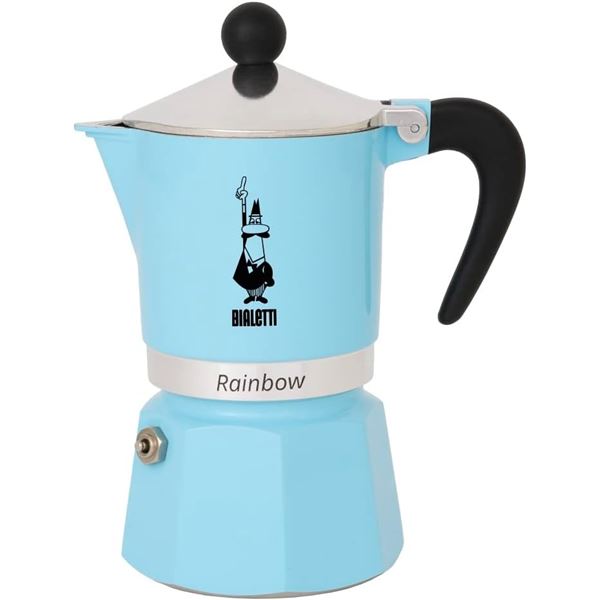 NEW BIALETTI RAINBOW STOVETOP ESPRESSO MAKER