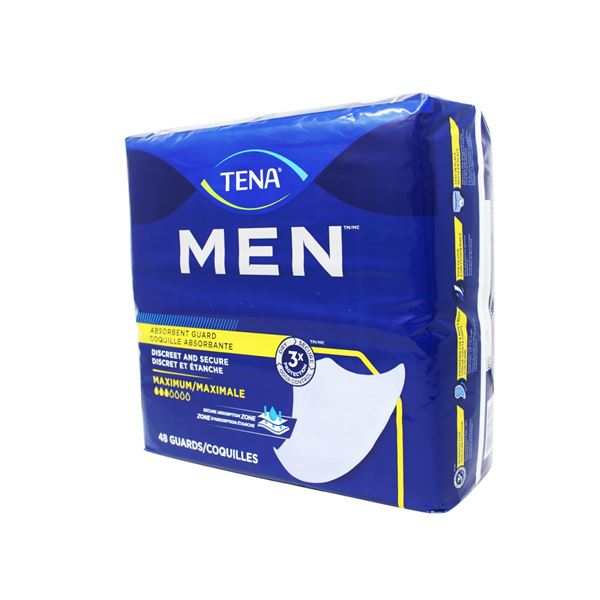 PACK OF 48 TENA MENS ABSORBENT GUARDS