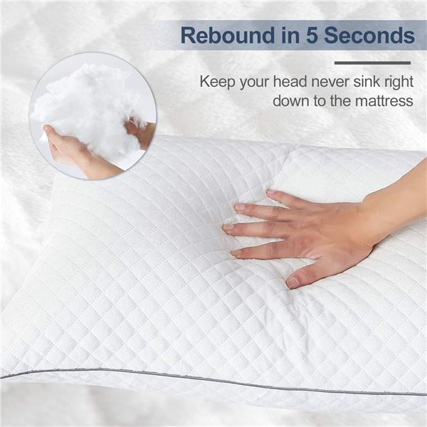 NEW GOHOME QUEEN SIZE LUXURY PILLOW - HOTEL FLUFFY