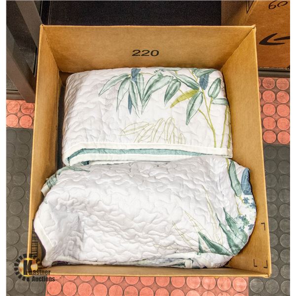 REPACKED KING SIZE 3PCS QUILT SET - 1 QUILT 2 SHAM