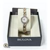 Image 1 : BRAND NEW GENUINE BULOVA LADIES DIAMOND CHIP WATCH