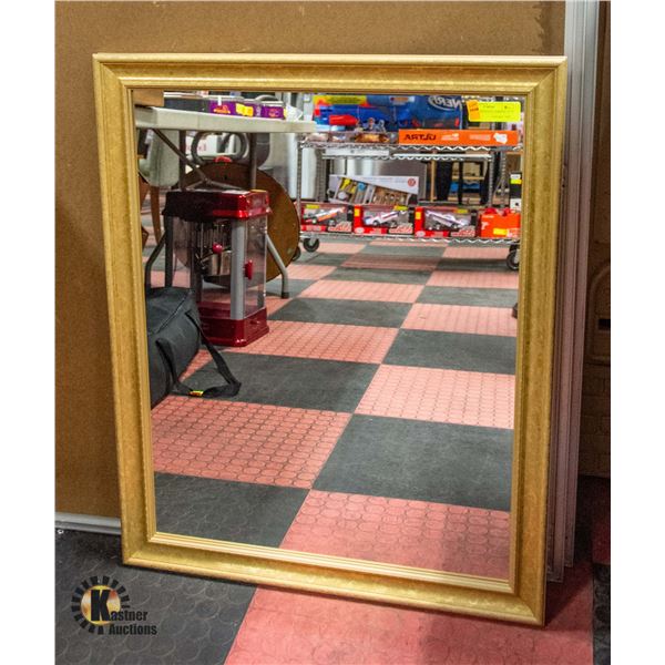 FRAMED WALL MIRROR- 31  X 25 