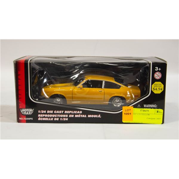 NEW DIE CAST 1/24 YELLOW