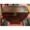 Image 1 : DECORATIVE SOLID WOOD CHEST- 19" X 28" X 16"-