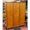 Image 1 : 1990'S VINTAGE IKEA PINE WARDROBE- 71" X 56" X 2