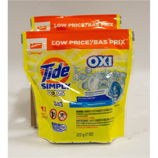 NEW TIDE OXI PODS CASE OF 3 - 13 PACK