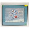 Image 1 : ORIGINAL ART SKIER BY "ANTHONY" 17.25" X 21.25"