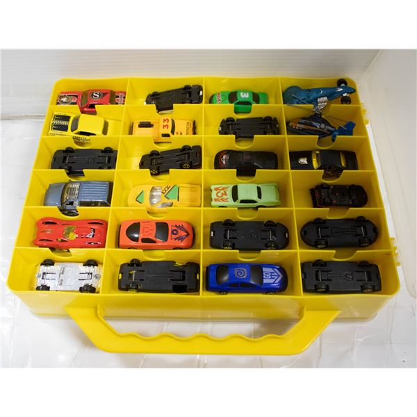 48 TOY CAR CASE W/CARS