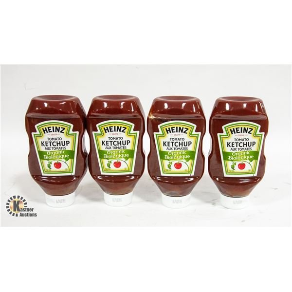 4 BOTTLES HEINZ KETCHUP