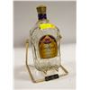 Image 1 : CROWN ROYAL EMPTY BOTTLE HOLDER WITH BOTTLE