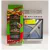 Image 1 : AIR CANADA DIECAST METAL AIR CRAFT + 4PK CARS