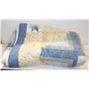 Image 1 : ESTATE QUEEN SIZE BLUE STAR PATCHWORK