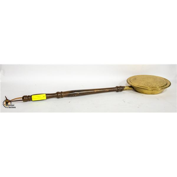 ANTIQUE BED WARMING PAN
