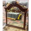 Image 1 : DRESSER MIRROR WOODEN FRAMED 48.5" X 45.25"