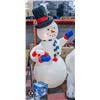 Image 1 : AIRBLOWN INFLATABLE SNOWMAN LIGHTS UP 7 FT
