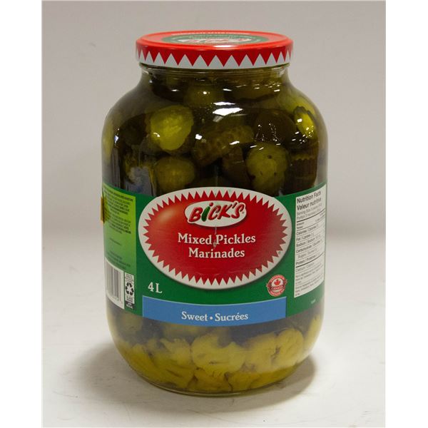 BICKS SWEET PICKLES 4 LITRE