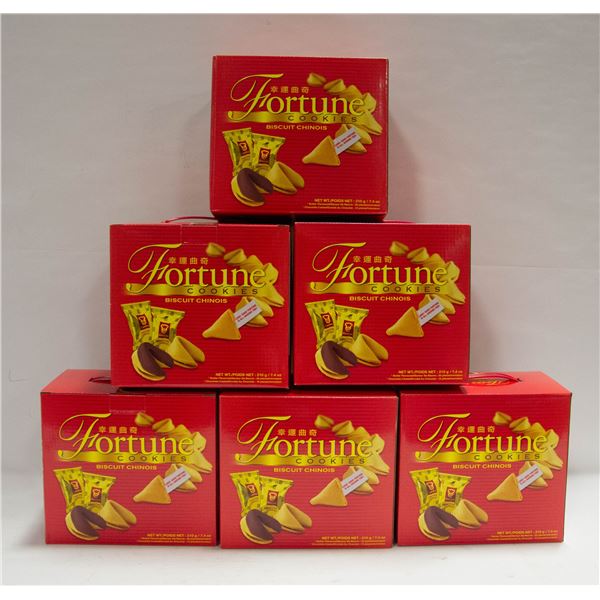 6 BOXES OF FORTUNE COOKIES