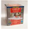 Image 1 : NEW SUPER BRIGHT 3-PANEL LED GARAGE LIGHT, 2-PACK