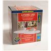 Image 1 : NEW SUPER BRIGHT 3-PANEL LED GARAGE LIGHT, 2-PACK