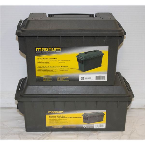 2 X AMMO BOX CASES