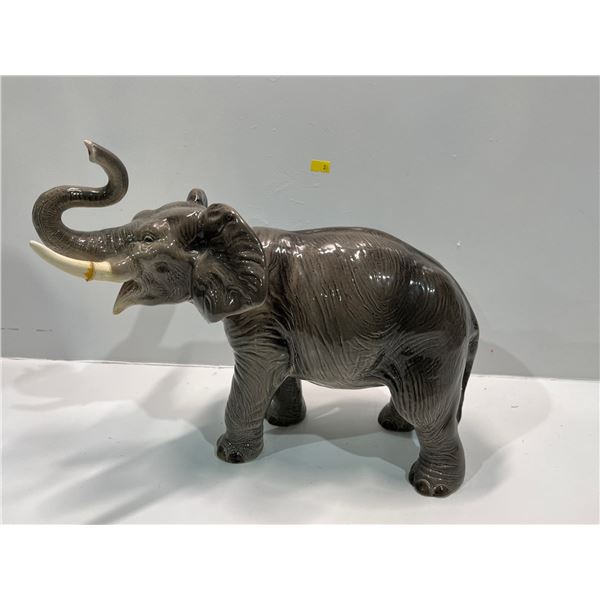 Decorative Ceramic Large Grey Elephant 15L x 12H