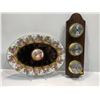 Image 1 : Assorted Inside home Decor includes Temperature/Humidity Metre and Serving Tray