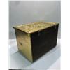 Image 4 : Antique Wood Brass Kindling Box/Holder