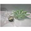 Image 1 : Assorted Collection of Decorative Serving Dishes, 1 Blown Glass Green, 1 Frosted Glass and More