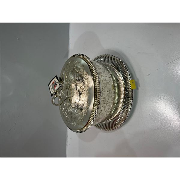 Queen Anne Biscuit Box with Original Packaging, and Tag still on, Silver Plated