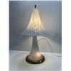 Image 1 : Frosted Blue/White Glass Table Lamp