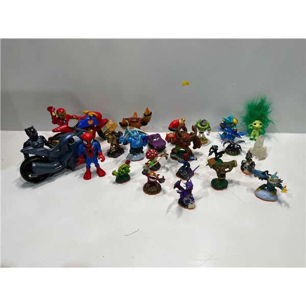 Assortment of Cartoon/Comic Figurines and Statues Brands Include, Disney, Marvel and More