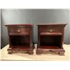 Image 1 : Gibbard Craftsman Est 1835 Matching Vintage Set of Bed Side Tables Solid Mahogany 22L x 15D x 25H