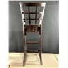 Image 3 : Ladderback Hardwood Bar Stool 17L x 18D x 46H