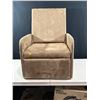 Image 1 : Reclining Chair Brown/Tan Microfiber Collapsible For Easy Moving and Storage 25L x 29D x 36H